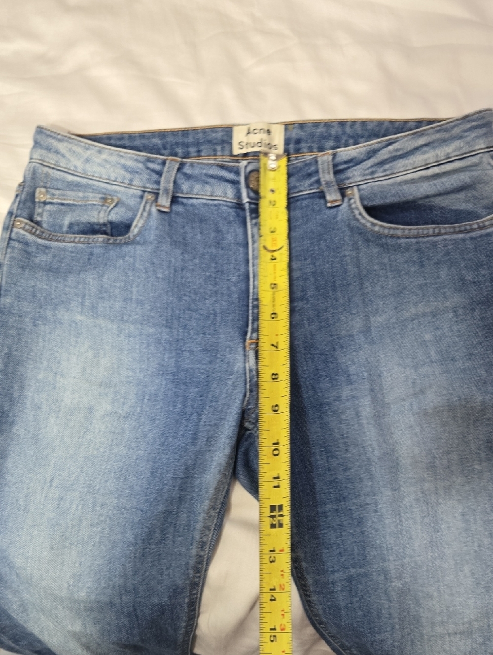 Acne Studio Women's Skin 5 LT USD Blu Jeans Sz 30/32 - Picture 12 of 13